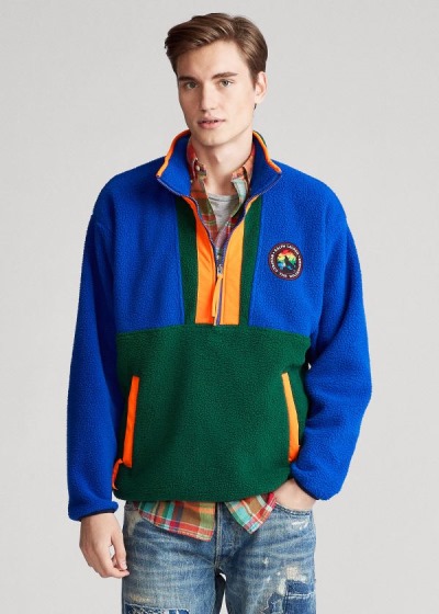 Sweatshirt Polo Ralph Lauren The Wilderness Fleece Half-Zip Homem 91843-YZML